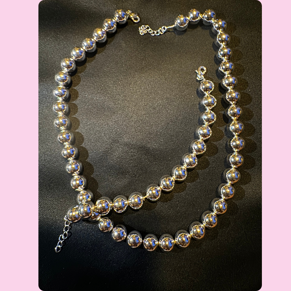 SILVER PEARL SET